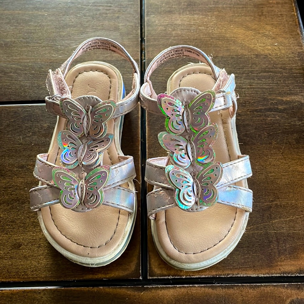 Butterfly sandals girls